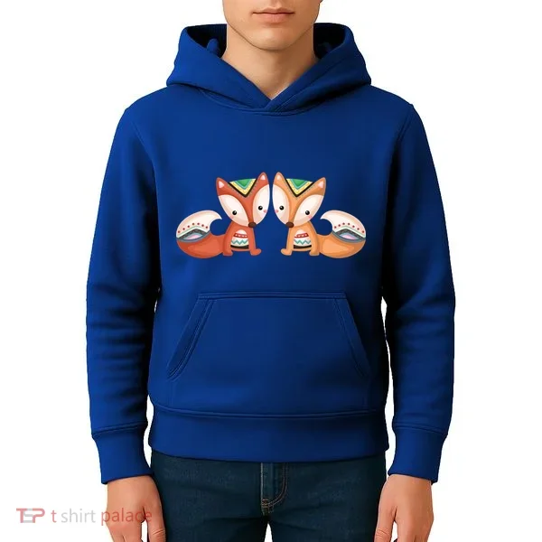 Tribal Foxes Kids Hoodie