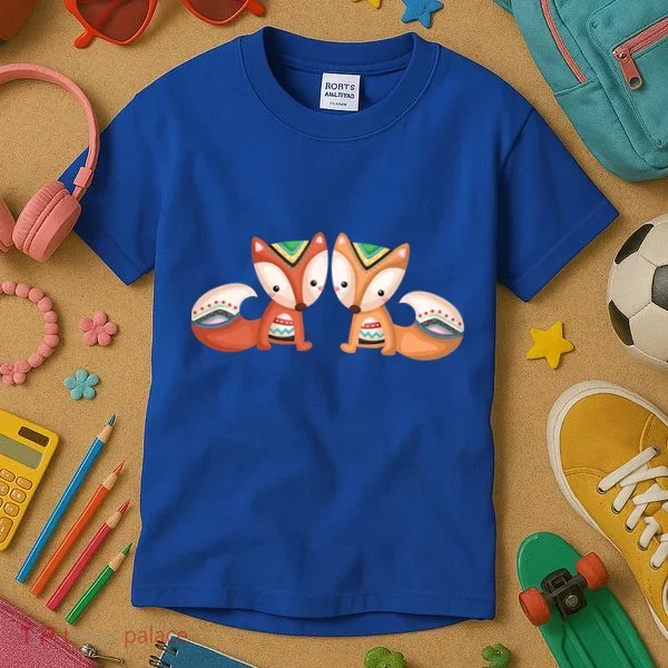 Tribal Foxes Kids T-Shirt