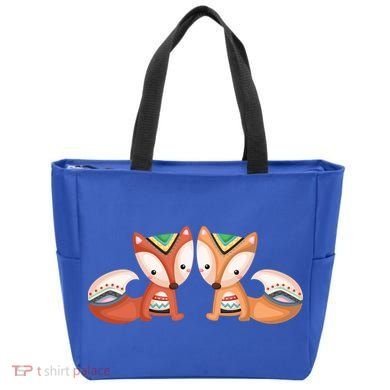 Tribal Foxes Tote Bag