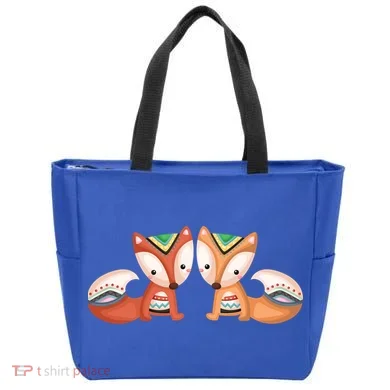 Tribal Foxes Tote Bag
