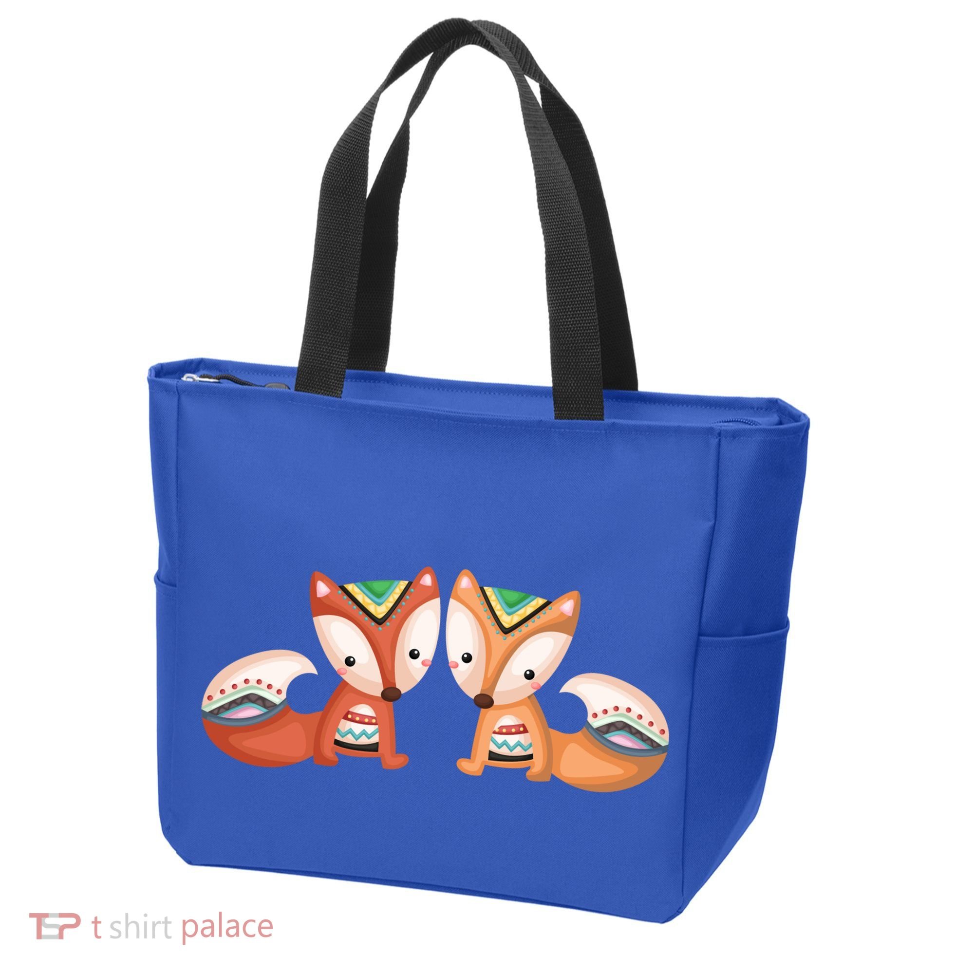 Tribal Foxes Tote Bag