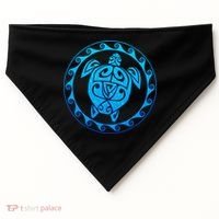 Tribal Sea Turtle USA-Made Doggie Bandana thumb 0