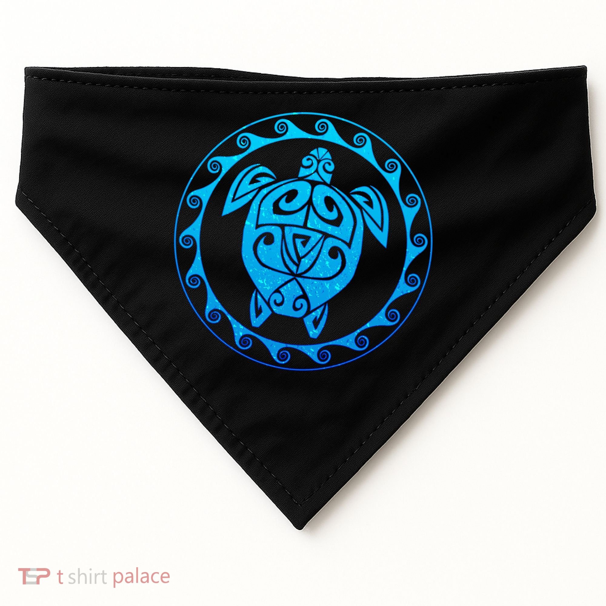 Tribal Sea Turtle USA-Made Doggie Bandana