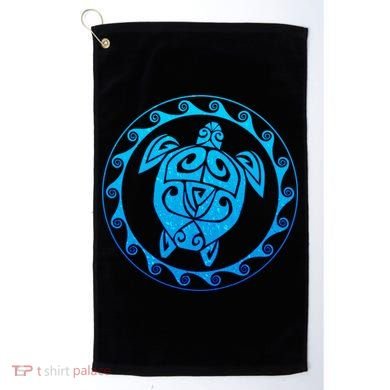 Tribal Sea Turtle Golf Towel