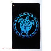 Tribal Sea Turtle Golf Towel thumb 0