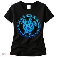 Tribal Sea Turtle Women's T-Shirt thumb 0