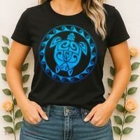 Tribal Sea Turtle Women's T-Shirt thumb 2