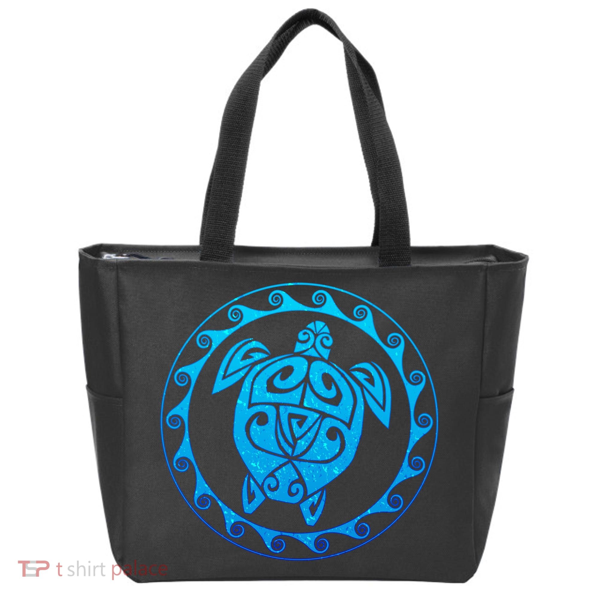 Tribal Sea Turtle Tote Bag