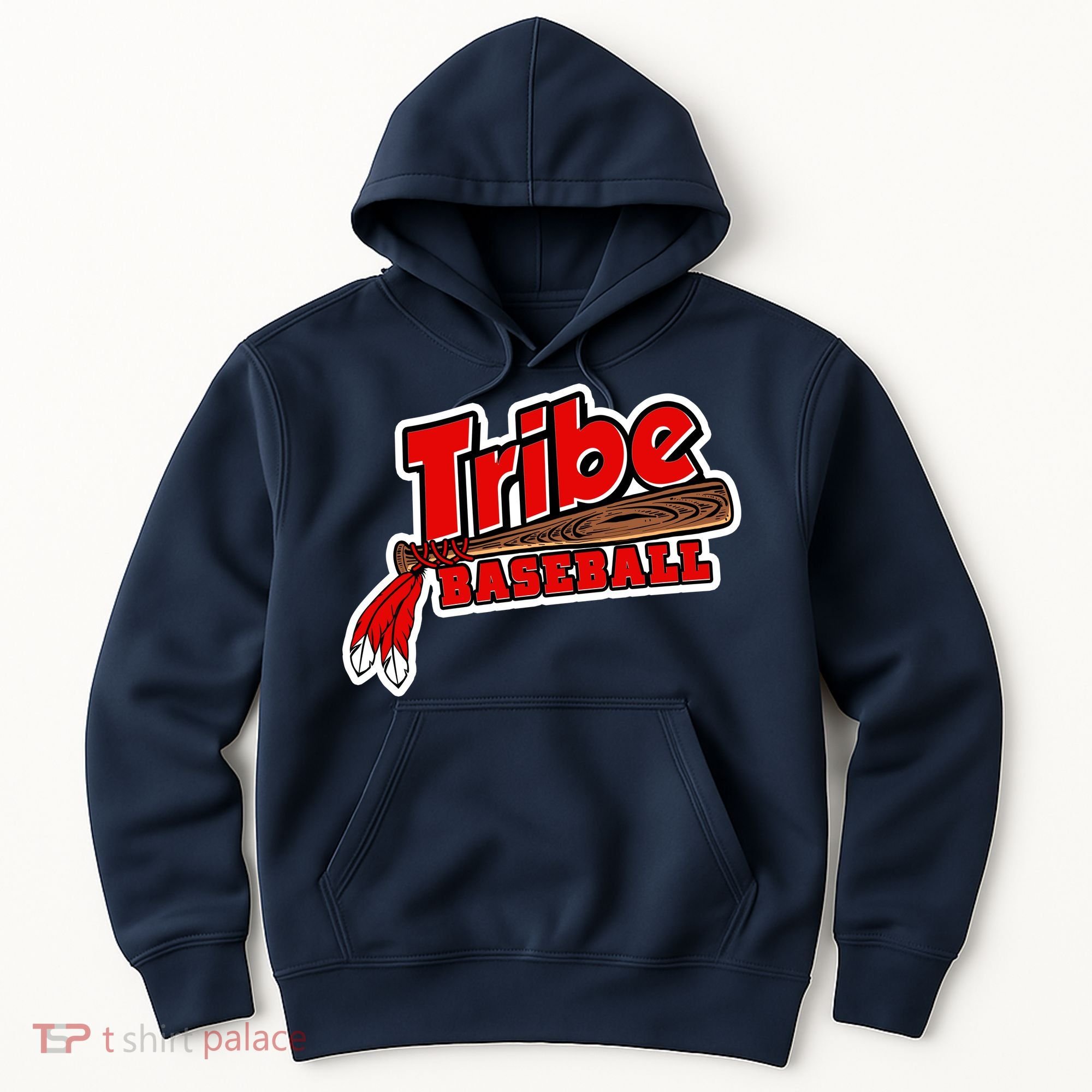 Tribe Baseball Sports Logo Hoodie