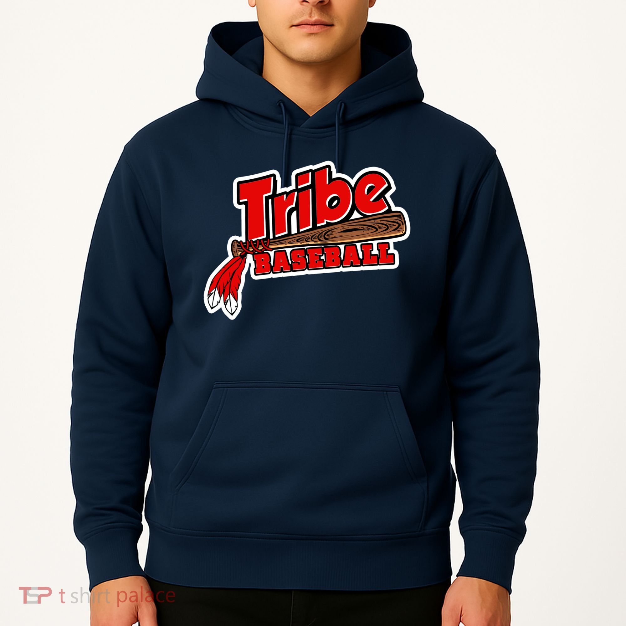 Tribe Baseball Sports Logo Hoodie