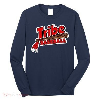 Tribe Baseball Sports Logo Long Sleeve Shirt