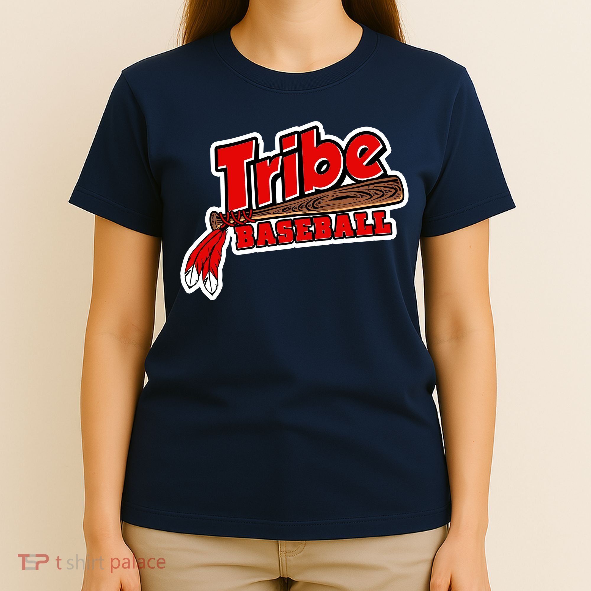 Tribe Baseball Sports Logo T-Shirt
