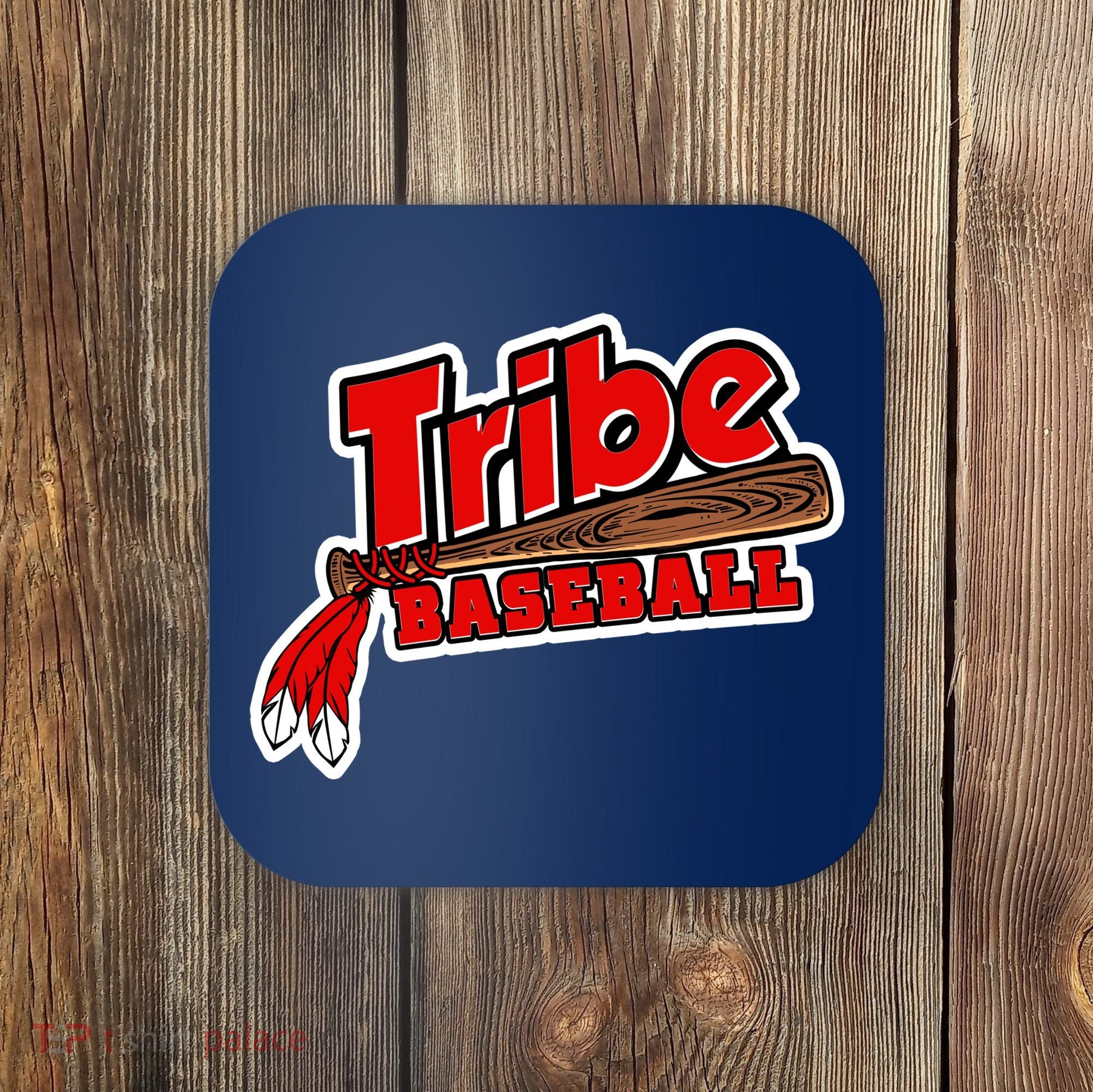 Tribe Baseball Sports Logo Coaster