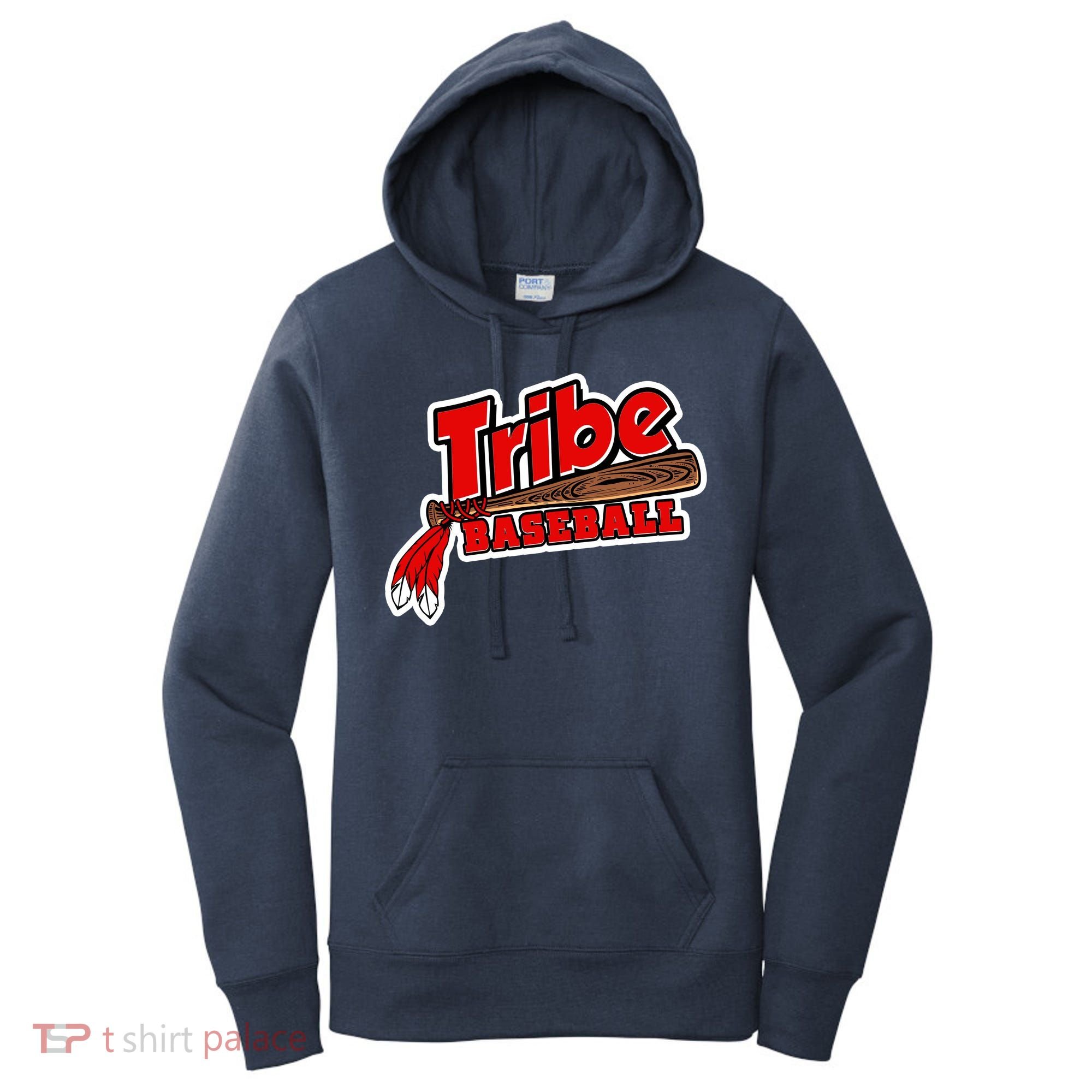 Tribe Baseball Sports Logo Women's Hoodie
