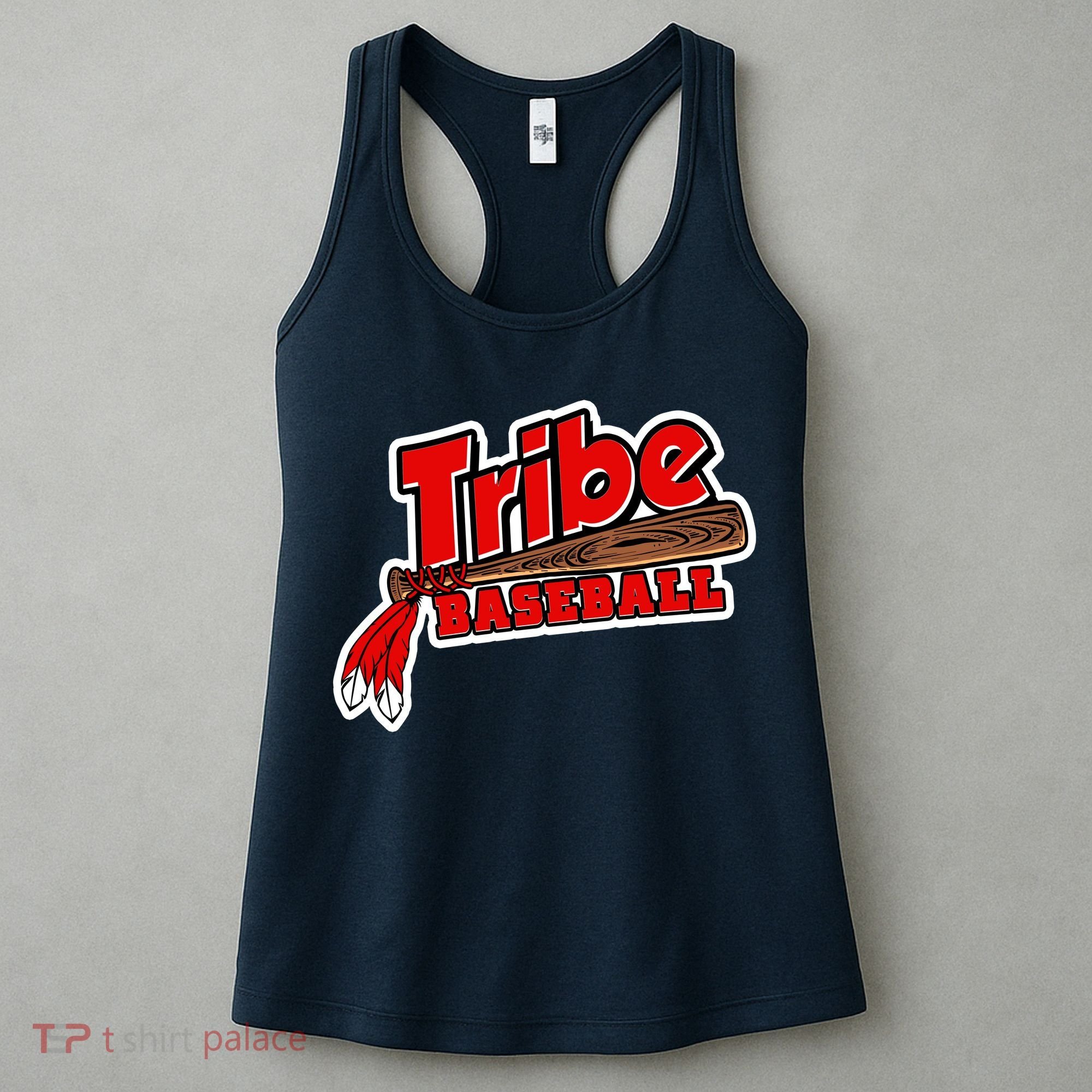 Tribe Baseball Sports Logo Women's Tank Top
