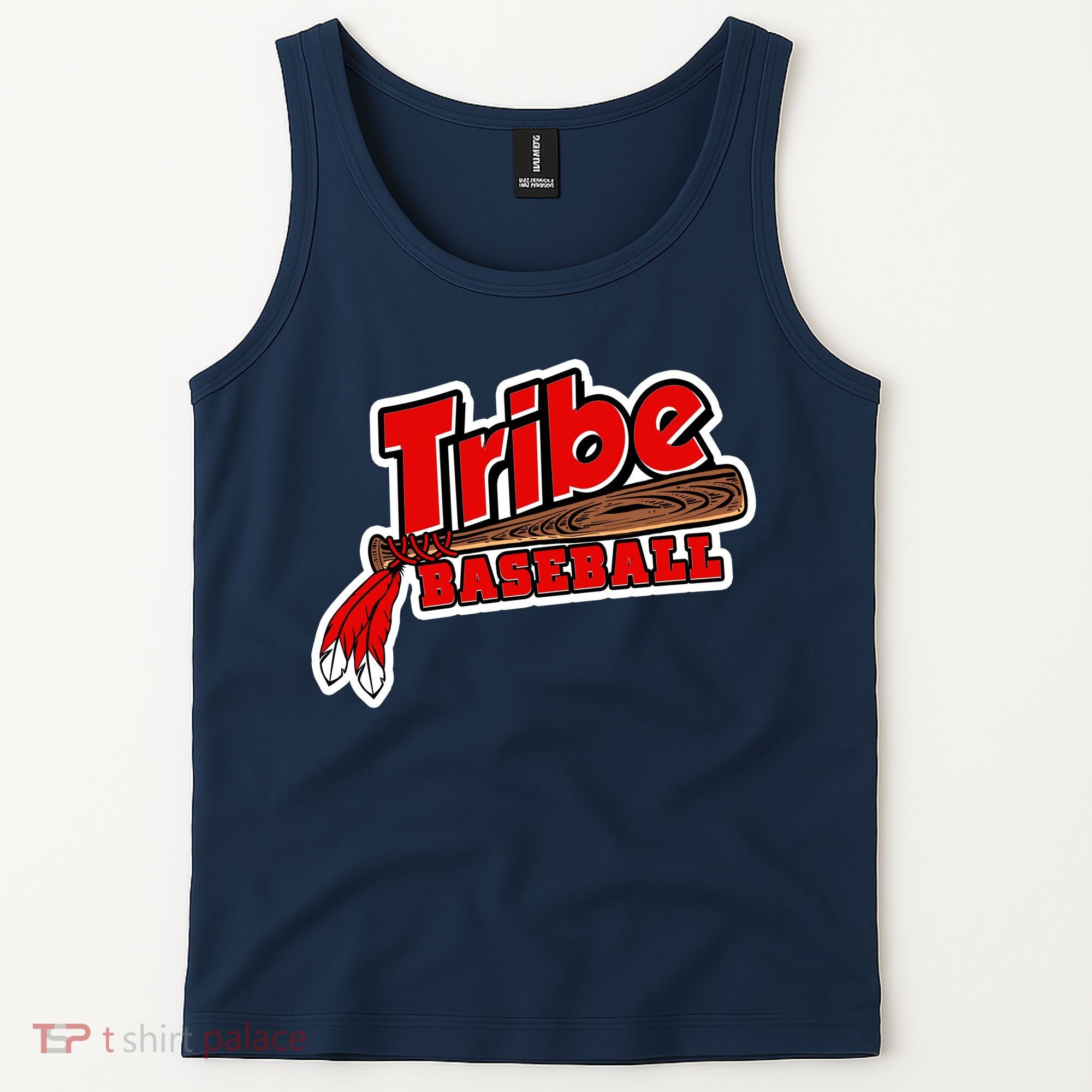 Tribe Baseball Sports Logo Tank Top