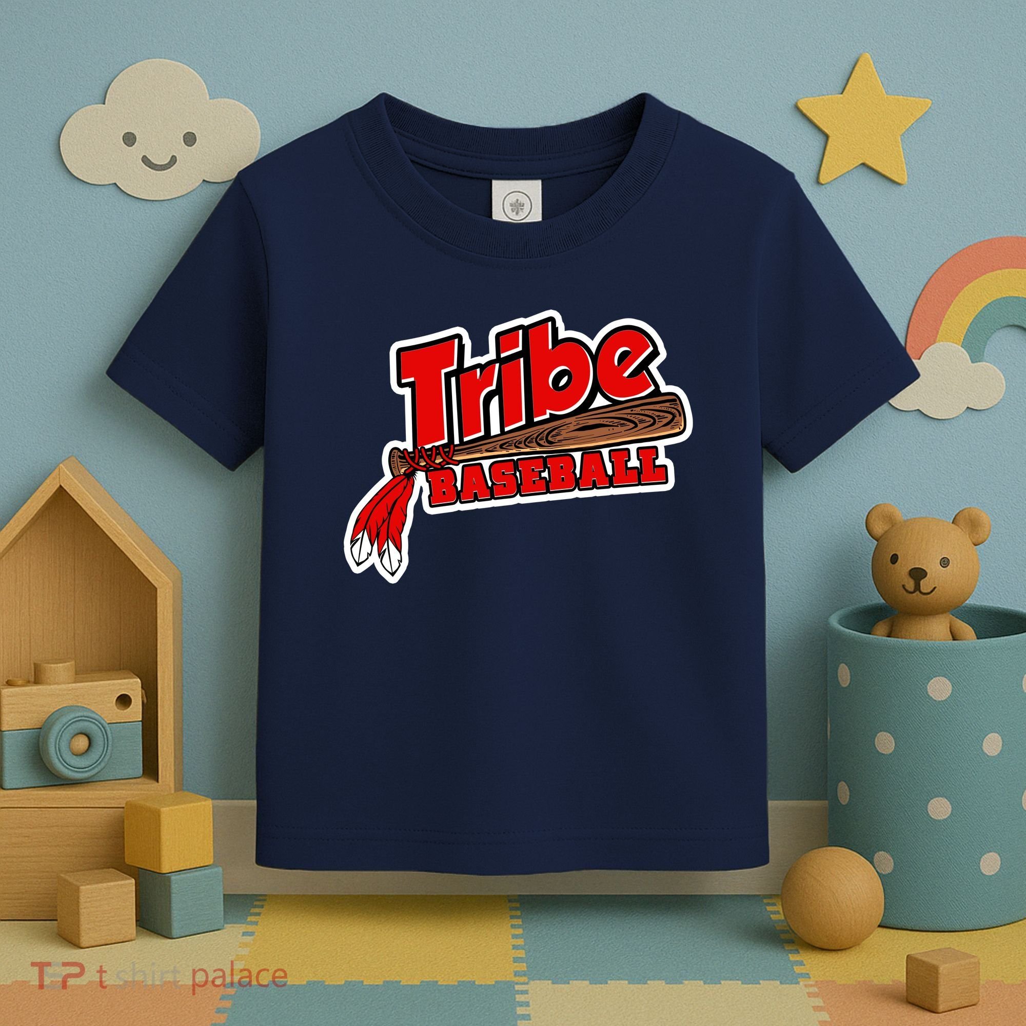 Tribe Baseball Sports Logo Toddler T-Shirt