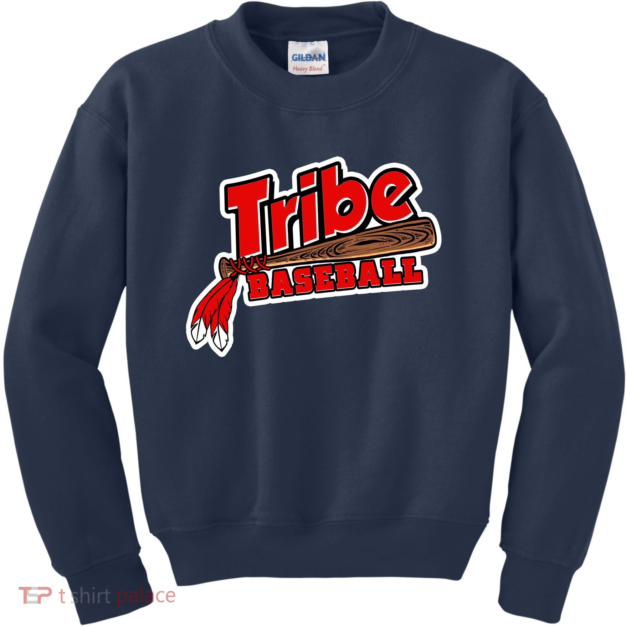 Tribe Baseball Sports Logo Kids Sweatshirt