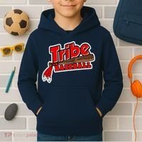 Tribe Baseball Sports Logo Kids Hoodie thumb 2