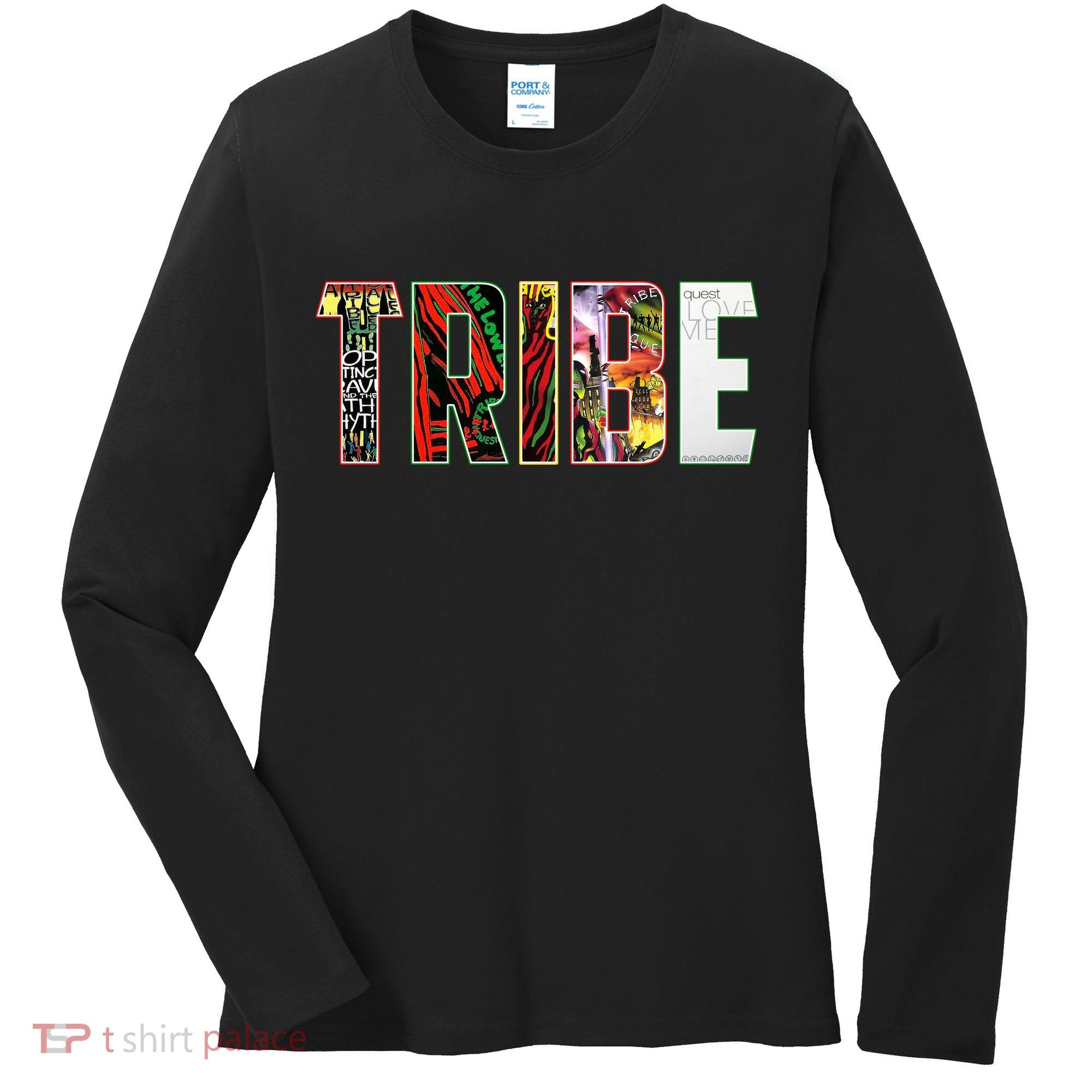 Tribe Music Album Covers  Women's Long Sleeve Shirt