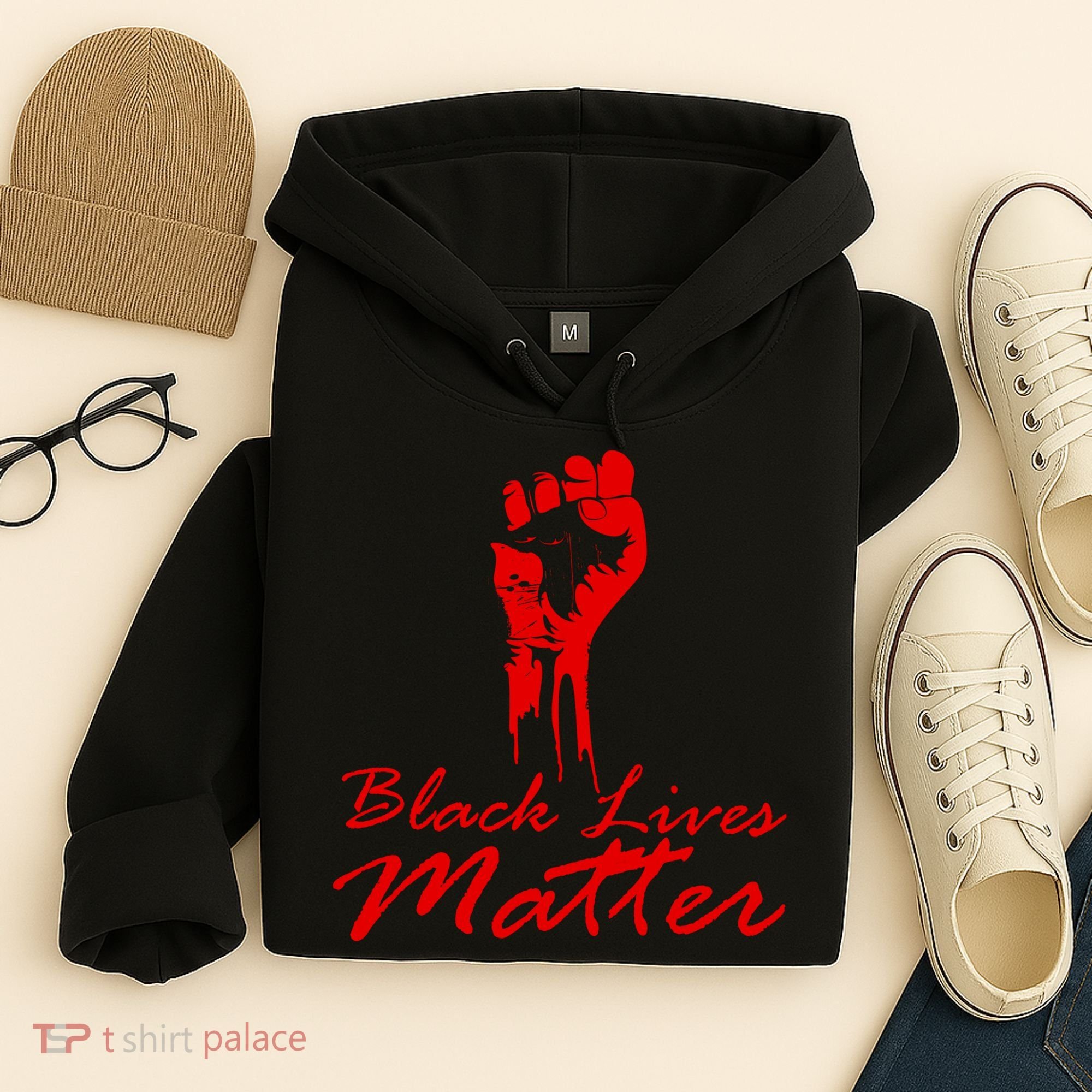 Tribute Black Lives Matter Fist Hoodie