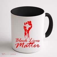 Tribute Black Lives Matter Fist Coffee Mug thumb 1