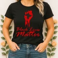 Tribute Black Lives Matter Fist Women's T-Shirt thumb 2