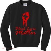 Tribute Black Lives Matter Fist Kids Sweatshirt thumb 0