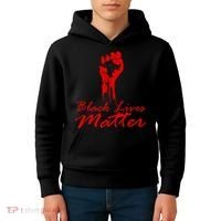 Tribute Black Lives Matter Fist Kids Hoodie thumb 4