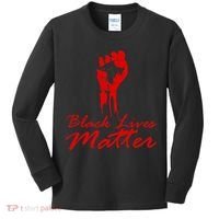 Tribute Black Lives Matter Fist Kids Long Sleeve Shirt thumb 0