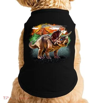 Triceratops Volcano Doggie Tank