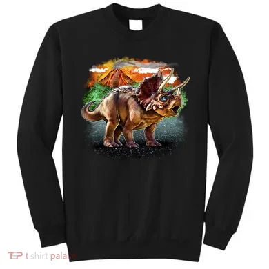 Triceratops Volcano Sweatshirt