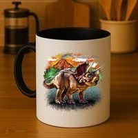 Triceratops Volcano Coffee Mug thumb 4