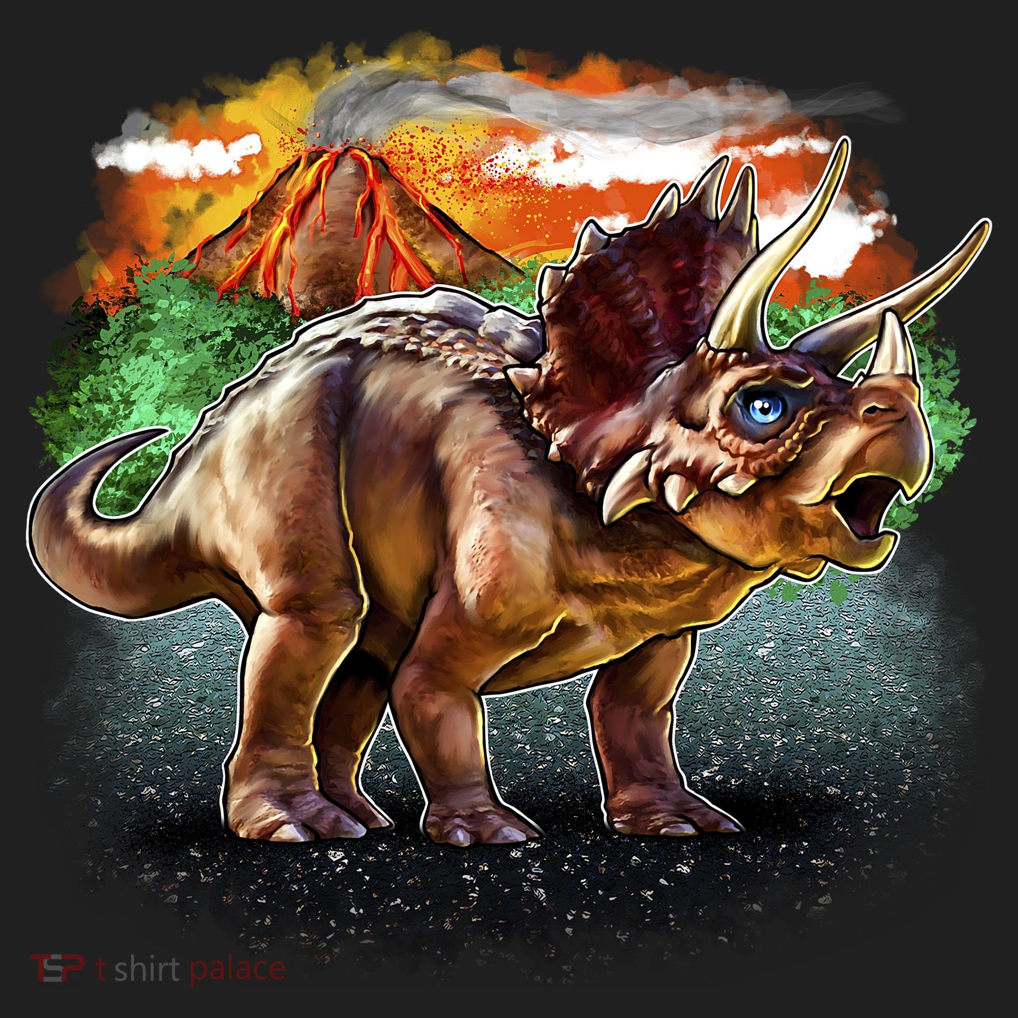Triceratops Volcano Hat