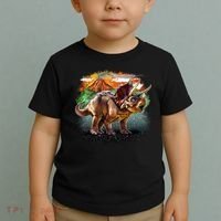Triceratops Volcano Toddler T-Shirt thumb 2