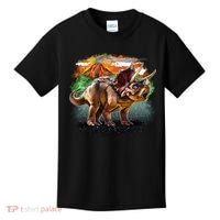 Triceratops Volcano Kids T-Shirt thumb 0