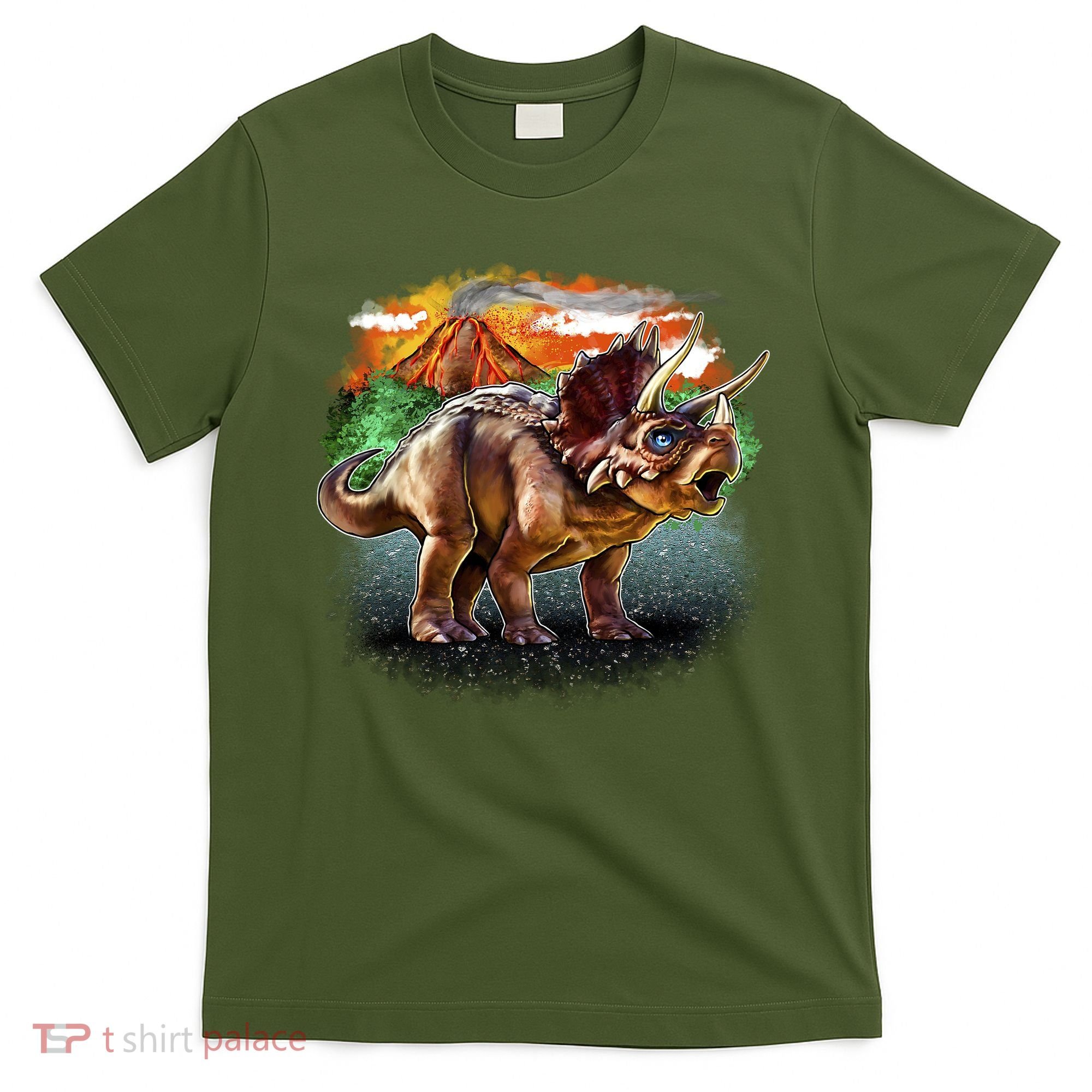 Triceratops Volcano T-Shirt