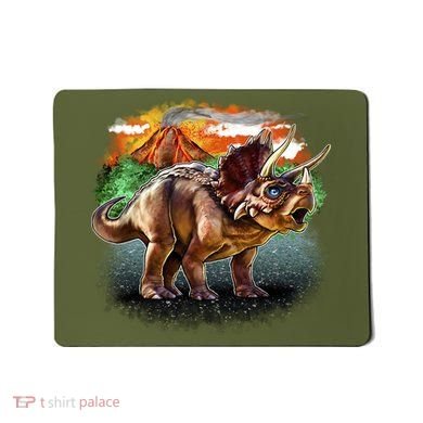 Triceratops Volcano Mousepad