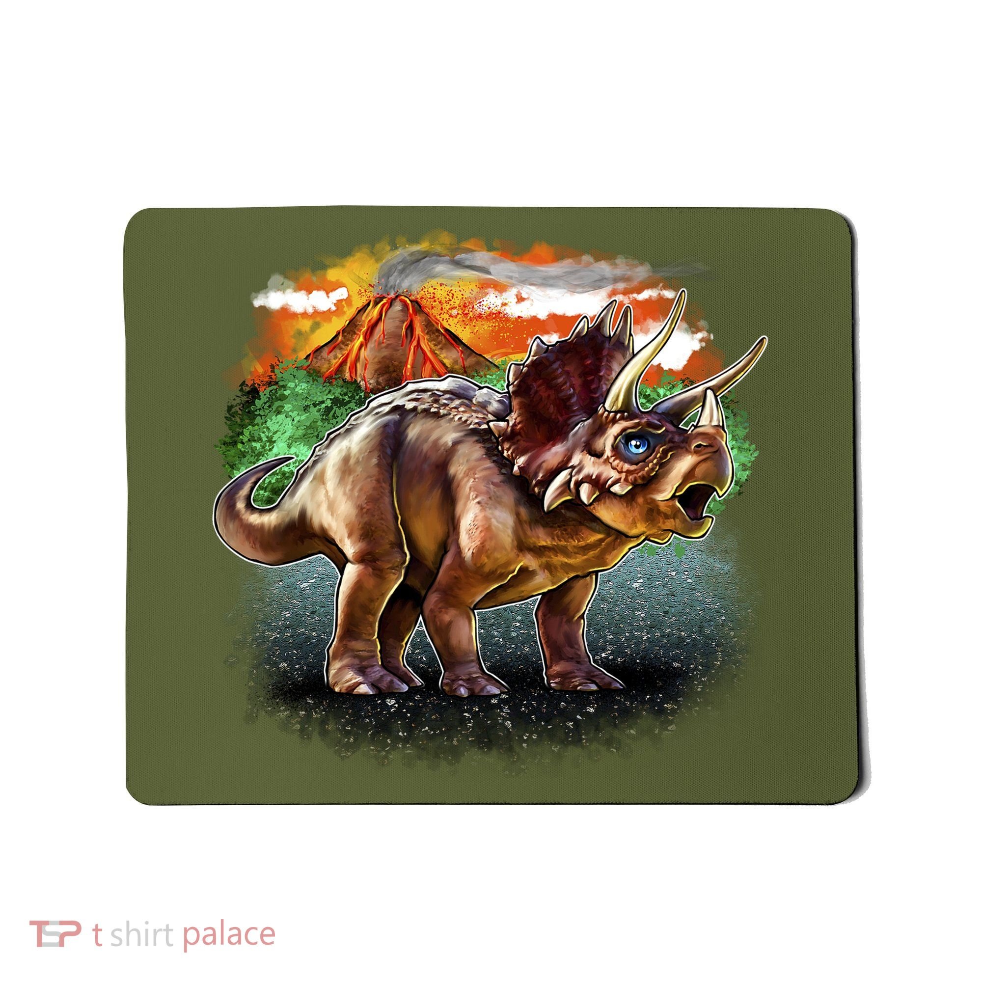 Triceratops Volcano Mousepad