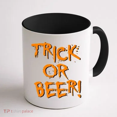 Trick Or Beer Coffee Mug back