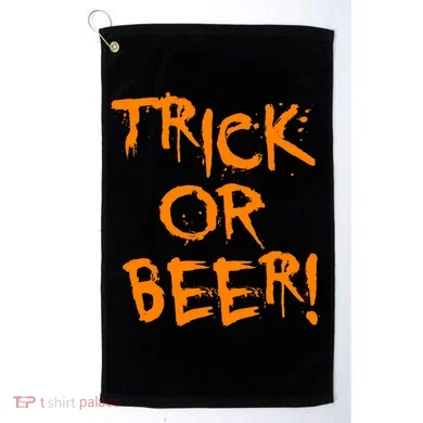 Trick Or Beer Golf Towel