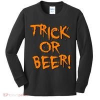 Trick Or Beer Kids Long Sleeve Shirt thumb 0