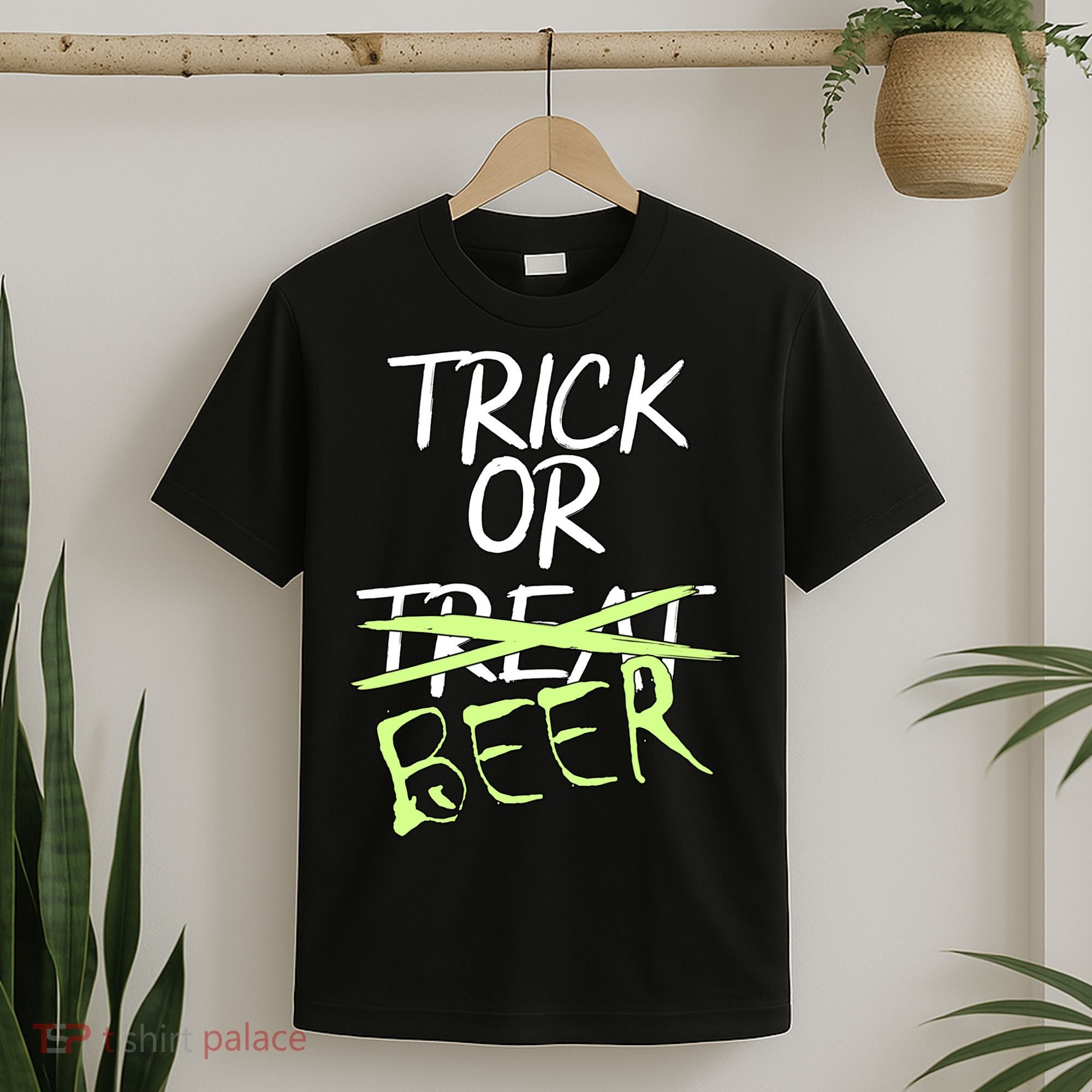 Trick or Beer Funny Halloween Party T-Shirt