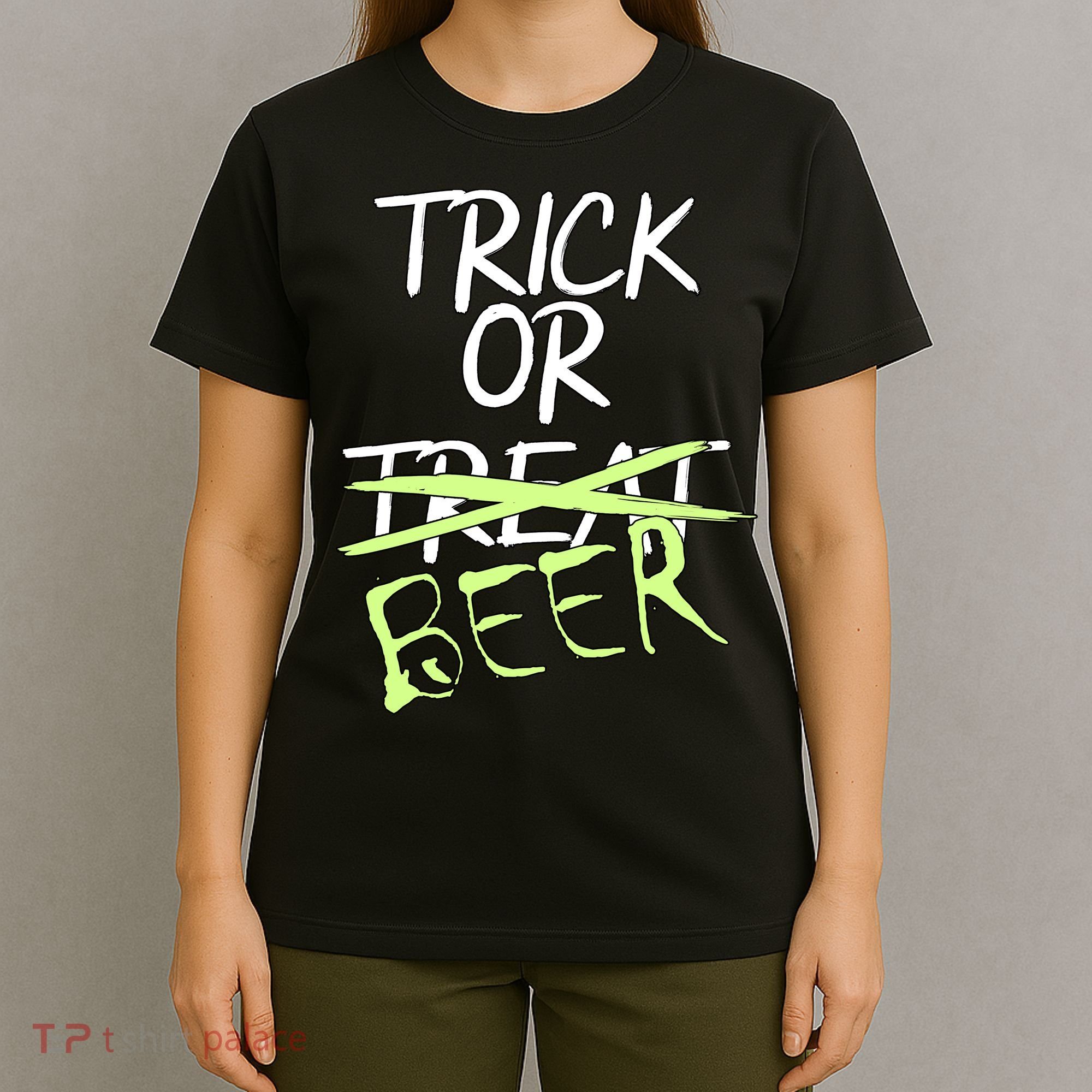 Trick or Beer Funny Halloween Party T-Shirt