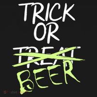 Trick or Beer Funny Halloween Party Backpack thumb 2