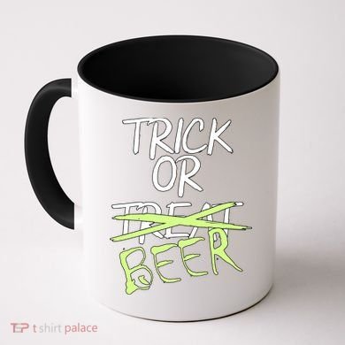 Trick or Beer Funny Halloween Party Coffee Mug