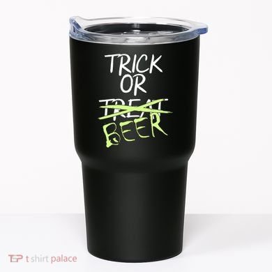 Trick or Beer Funny Halloween Party Tumbler