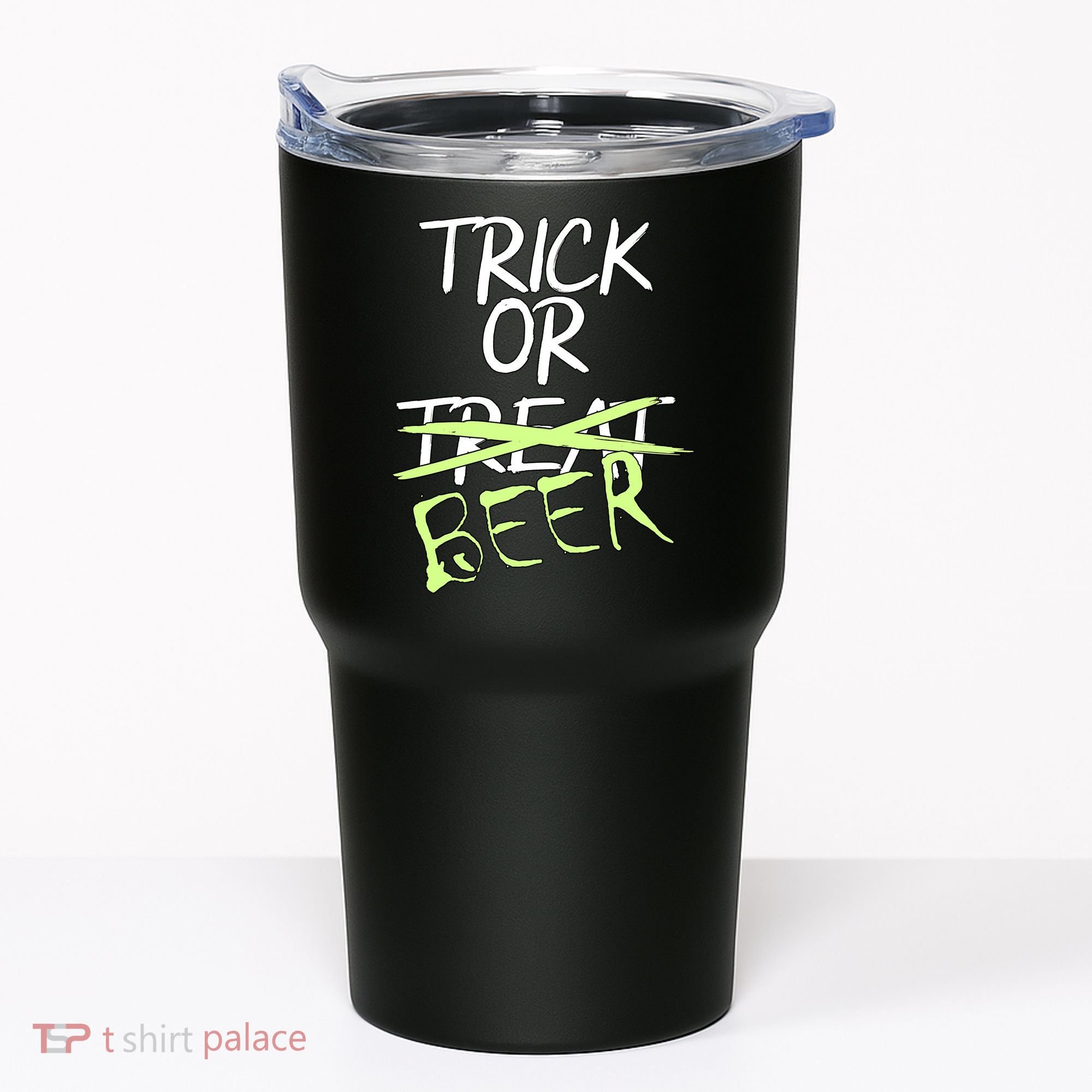 Trick or Beer Funny Halloween Party Tumbler