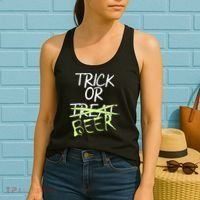 Trick or Beer Funny Halloween Party Women's Tank Top thumb 2