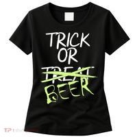 Trick or Beer Funny Halloween Party Women's T-Shirt thumb 0